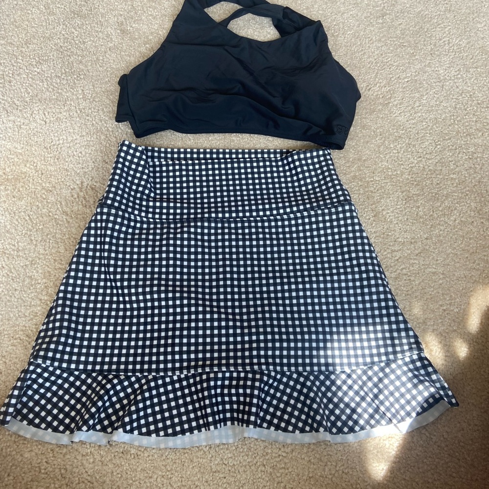 Albion Black and White bathing suit set